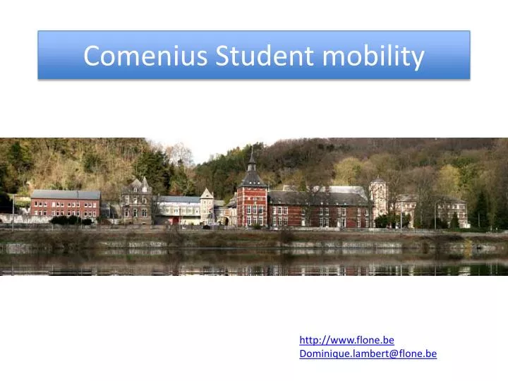comenius student mobility