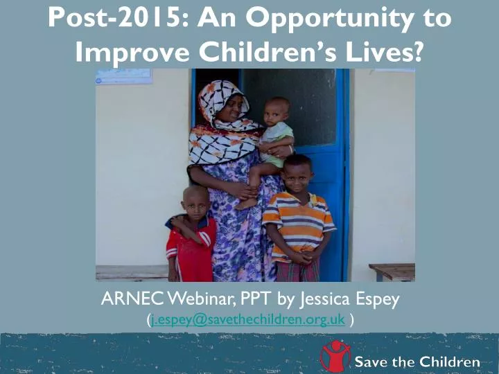 post 2015 an opportunity to improve children s lives