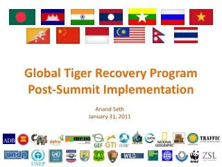 Global Tiger Recovery Program Post-Summit Implementation