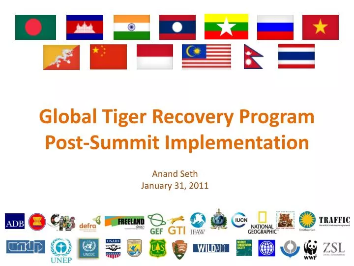 global tiger recovery program post summit implementation