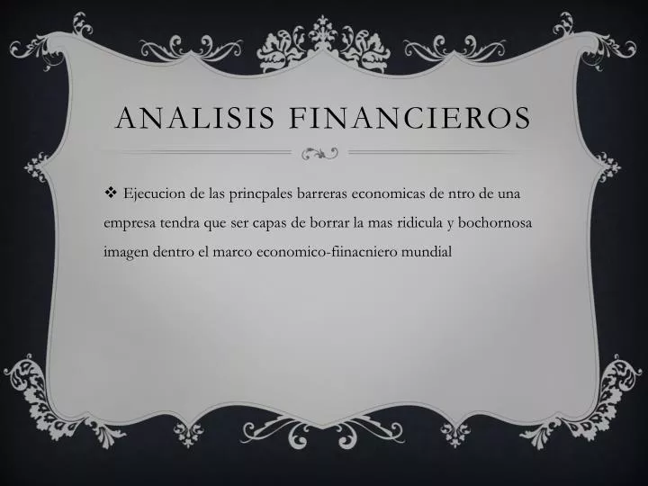 analisis financieros