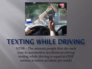 Texting while driving