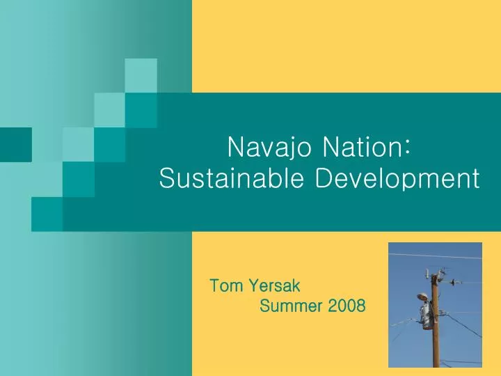 navajo nation sustainable development