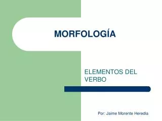 morfolog a