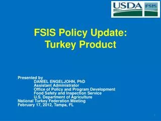 FSIS Policy Update: Turkey Product