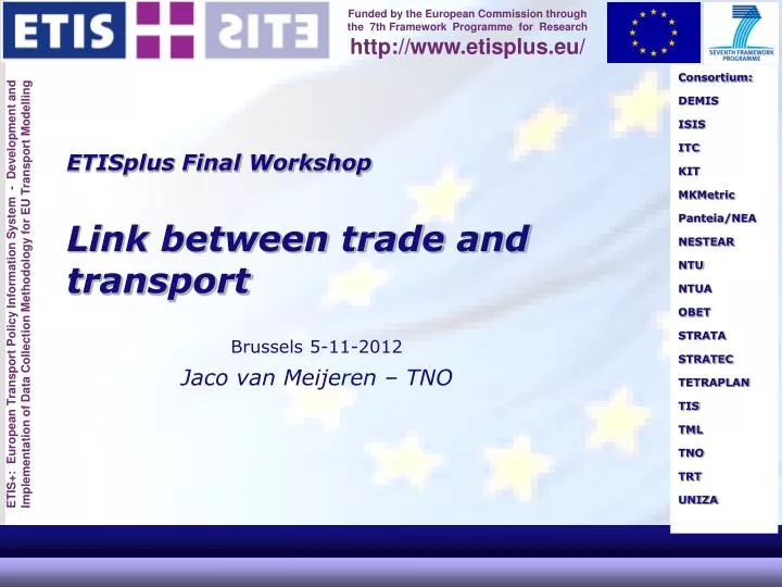etisplus final workshop link between trade and transport