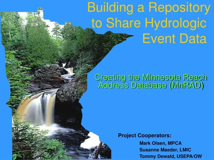 building a repository to share hydrologic event data