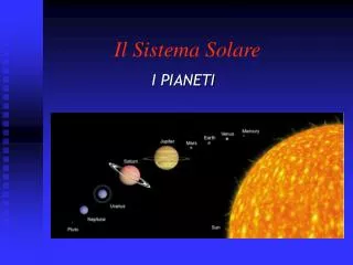 il sistema solare