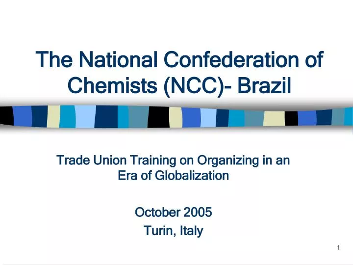 the national confederation of chemists ncc brazil