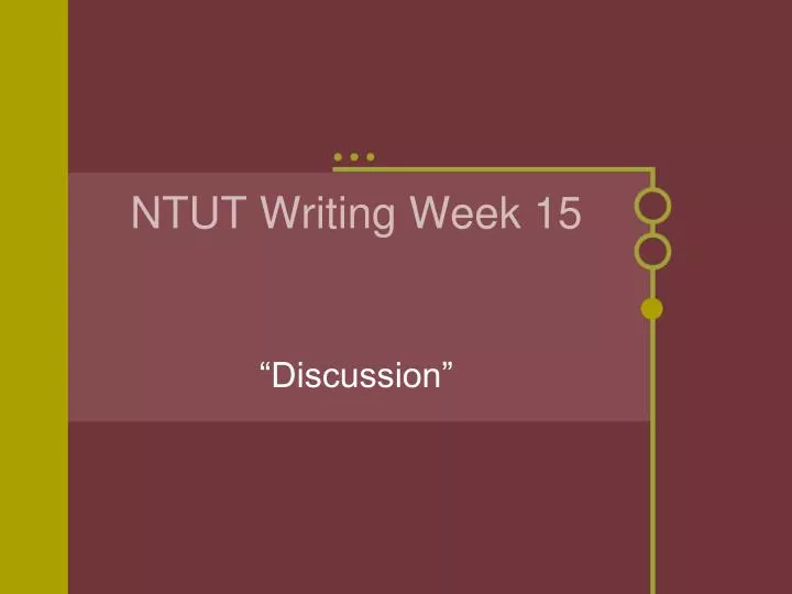ntut writing week 15