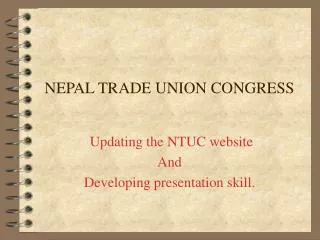 NEPAL TRADE UNION CONGRESS
