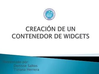 creaci n de un contenedor de widgets
