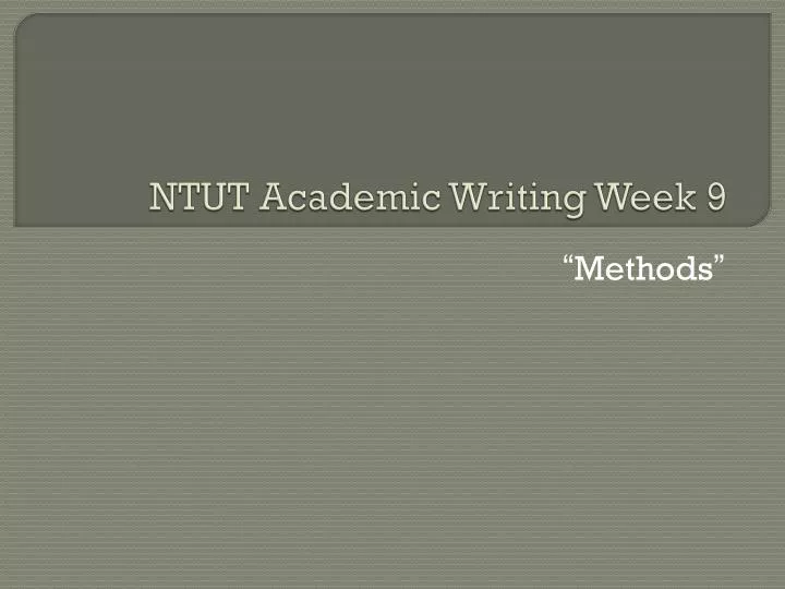 ntut academic writing week 9