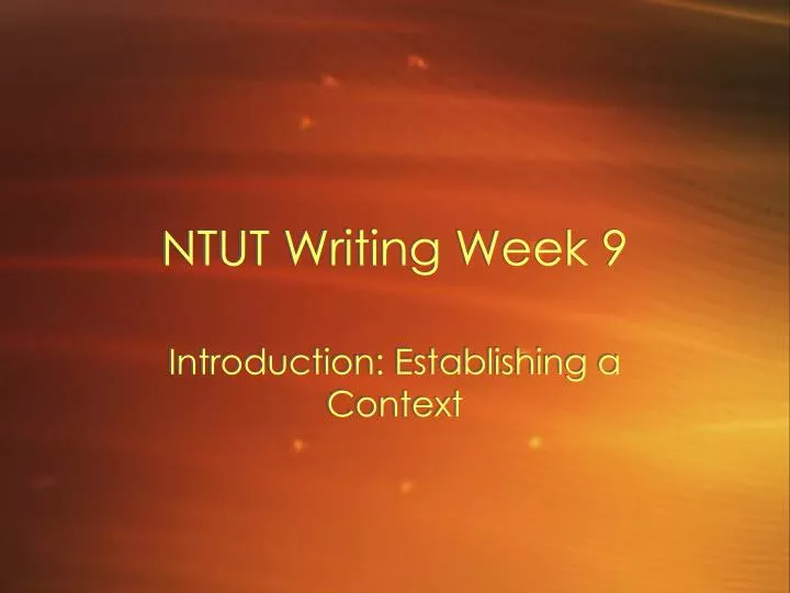ntut writing week 9