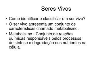 seres vivos