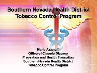 Maria Azzarelli Office of Chronic Disease Prevention and Health Promotion