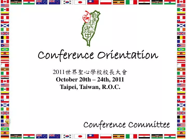 conference orientation