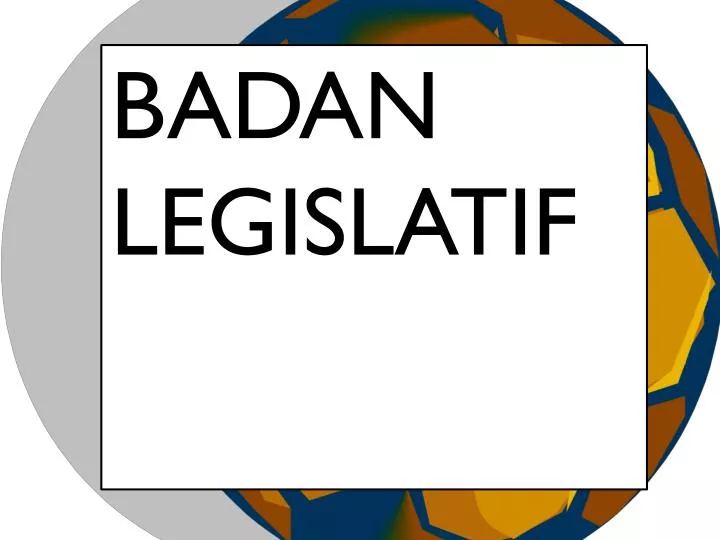 badan legislatif