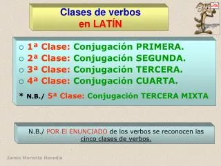 clases de verbos en lat n