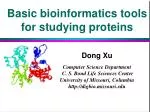 Basic bioinformatics tools for studying proteins