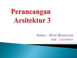 perancangan arsitektur 3