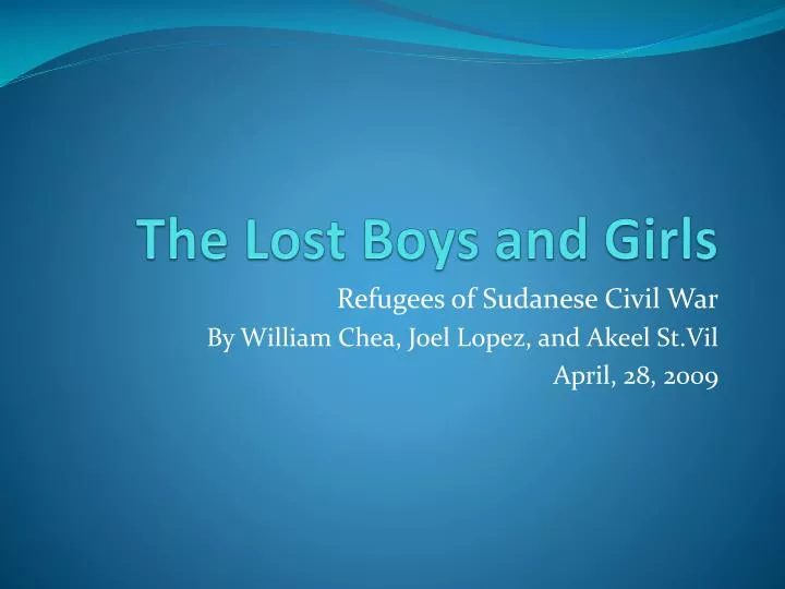 the lost boys and girls