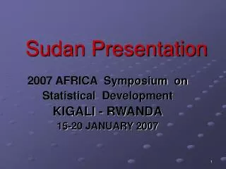 Sudan Presentation