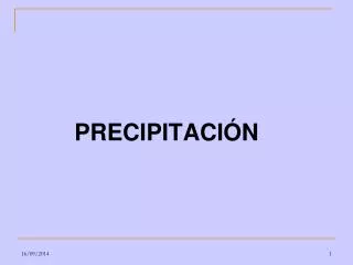 precipitaci n