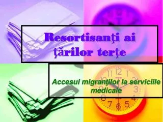 resortisan i ai rilor ter e