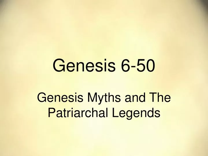 genesis 6 50