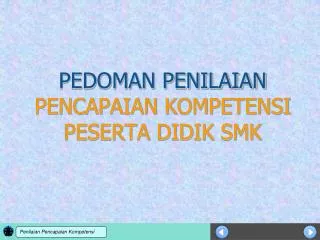 pedoman penilaian pencapaian kompetensi peserta didik smk
