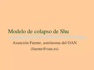modelo de colapso de shu