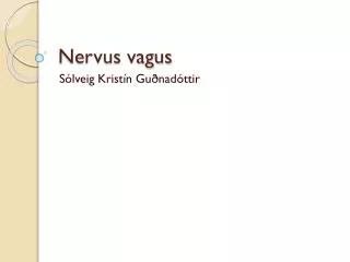 nervus vagus
