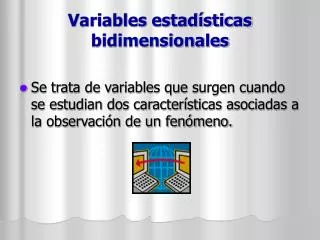 variables estad sticas bidimensionales