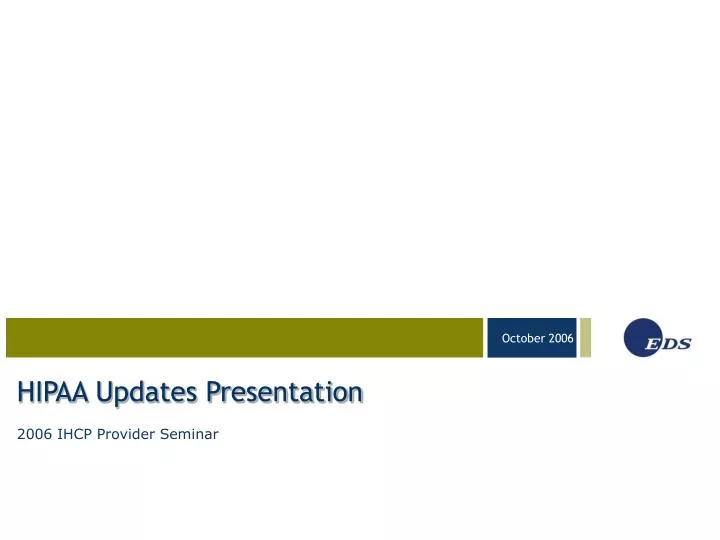 hipaa updates presentation