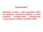 Upozornenie! - slide 1