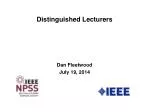 Distinguished Lecturers Program - IEEE Nuclear and Plasma Sciences (NPSS) Overview - slide 1