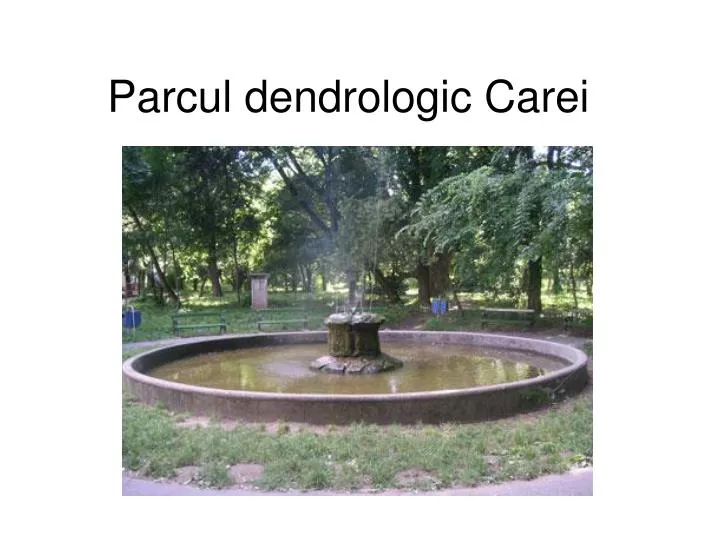 parcul dendrologic carei