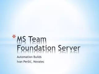 ms team foundation server