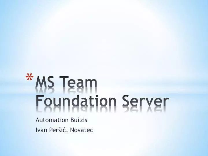 ms team foundation server