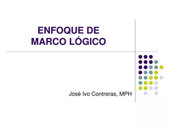 enfoque de marco l gico