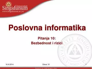 poslovna informatika