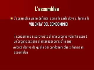 l assemblea