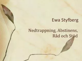 ewa styfberg