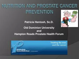 Nutrition and prostate cancer prevention