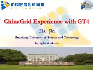 Hai Jin Huazhong University of Science and Technology hjin@hust
