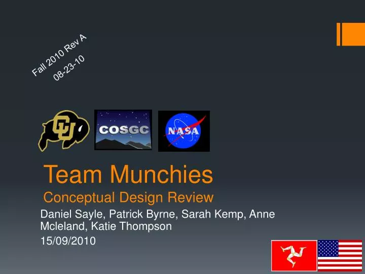 team munchies conceptual design review