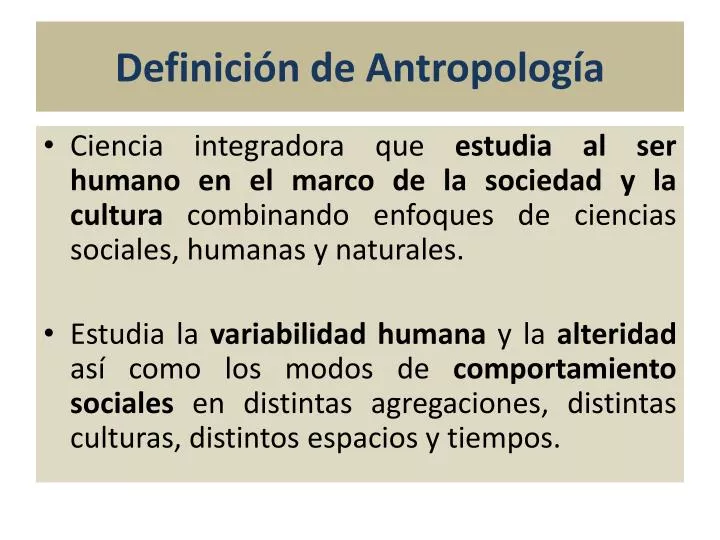 definici n de antropolog a