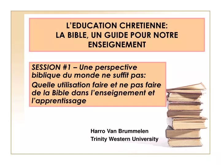 l education chretienne la bible un guide pour notre enseignement