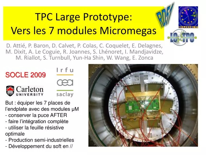 tpc large prototype vers les 7 modules micromegas